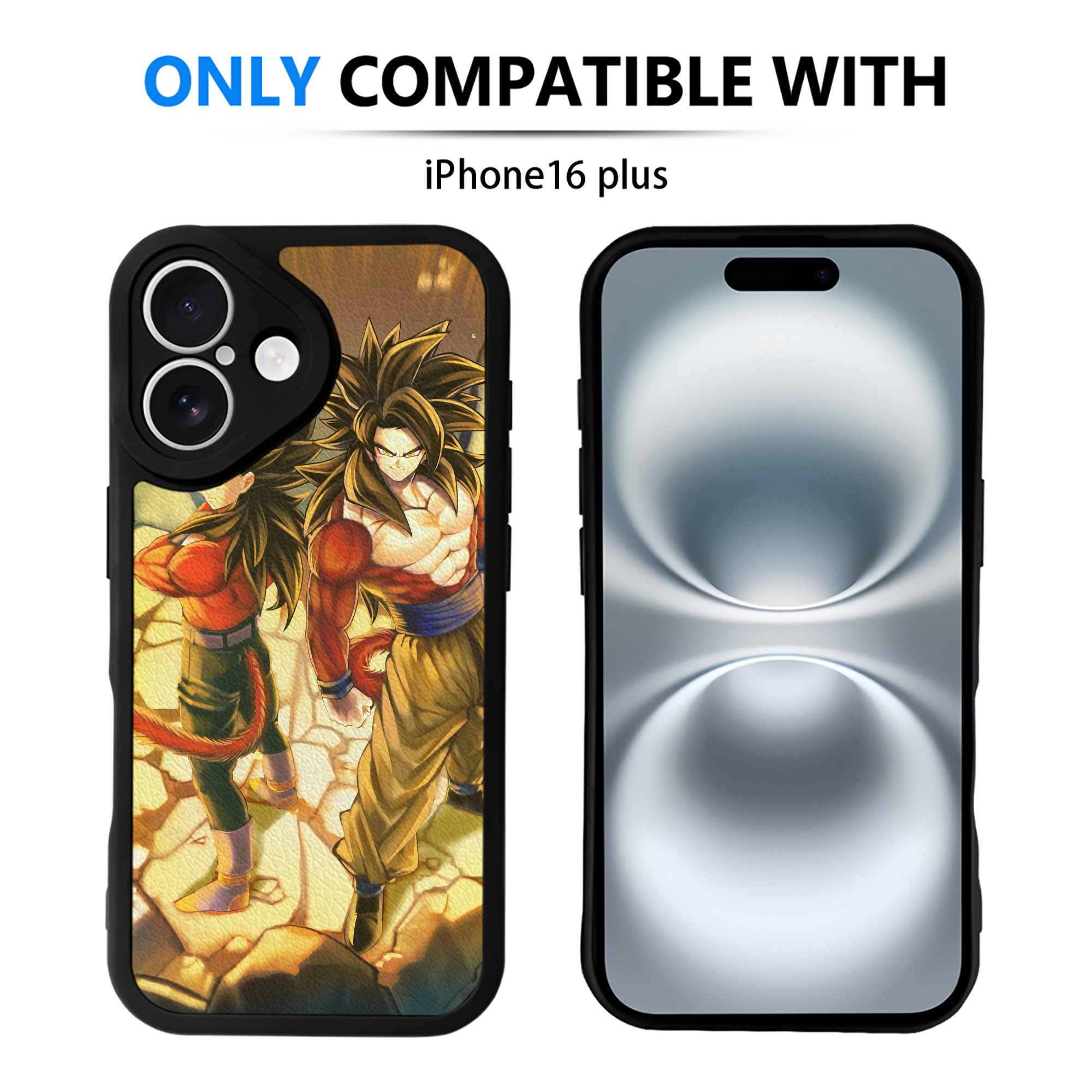 （画像用） ドラゴンボール DRAGON BALL 【iPhone 16シリーズ対応】シリコンスマホケース（レザー調） 材質：シリコン
